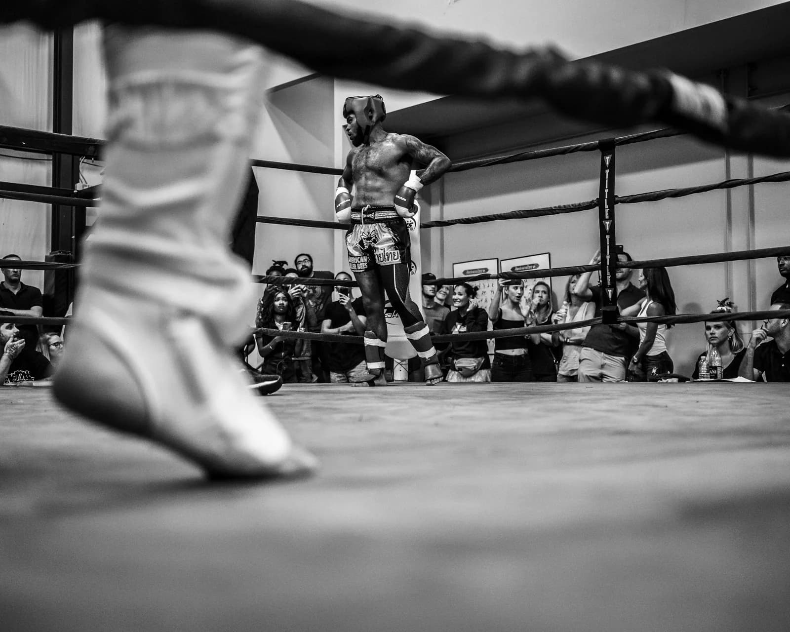 Fighters training inside the ring at South Sound Martial Arts